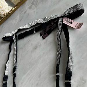 Victorias Secret Very Sexy sparkle rhinestone garter belt XS/S NEW